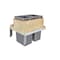 Rev-A-Shelf Maple Veneer, Light Brown, 21 in W, 21.75 in H, 22.5 in D, 22.5 in L, Light Brown 4WCTM-2450BBSCDM-2 - alternate 2